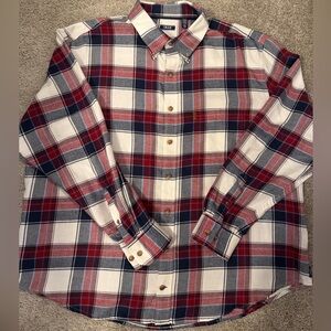 IZOD Men’s Flannel Long Sleeve Button Down Shirt, 2XLT